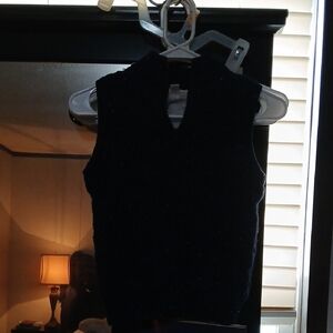 Cat & Jack Navy Blue With White Flecks Knit Vest